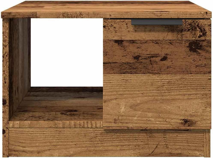 vidaXL Couchtisch Altholz-Optik 50x50x36 cm Holzwerkstoff, Beistelltisch, Wohnzimmertisch, Mitteltis