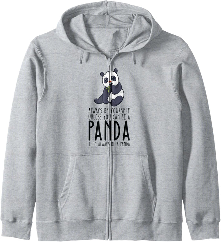 Sei immer du selbst und sei ein Panda Kapuzenjacke