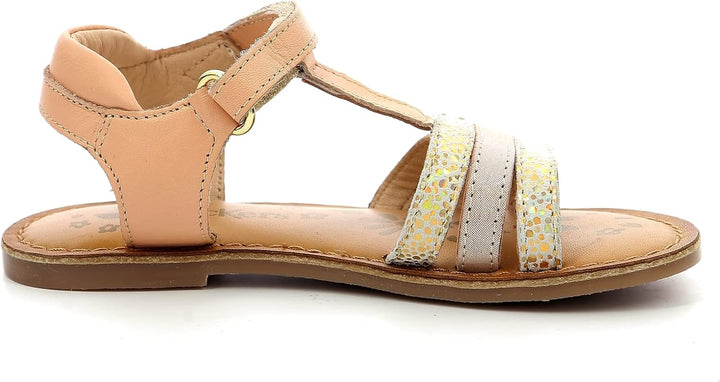 Kickers Mädchen DiamantoSandale 24 EU Nude Metallise, 24 EU Nude Metallise