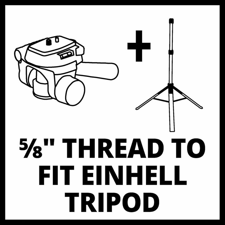 Original Einhell Tripod Laser Adapter 1/4" (Laser-Zubehör, passend für Einhell Tripod 85-170 cm, zur