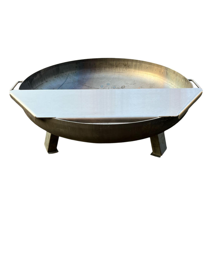 SOUK ONE Feuerplatte Plancha Platte aus Edelstahl 4mm, Grillplatte passend für Feuertonne 100 cm (Li