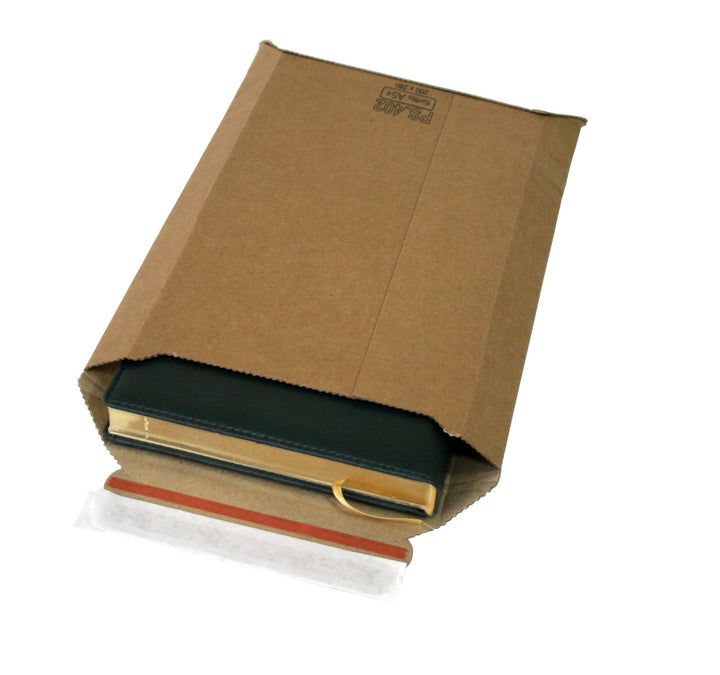 Premium Versandtaschen aus Mikro-Wellpappe Karton DIN A5+ 280x200mm bis 50mm Füllhöhe (PS.402) (25),
