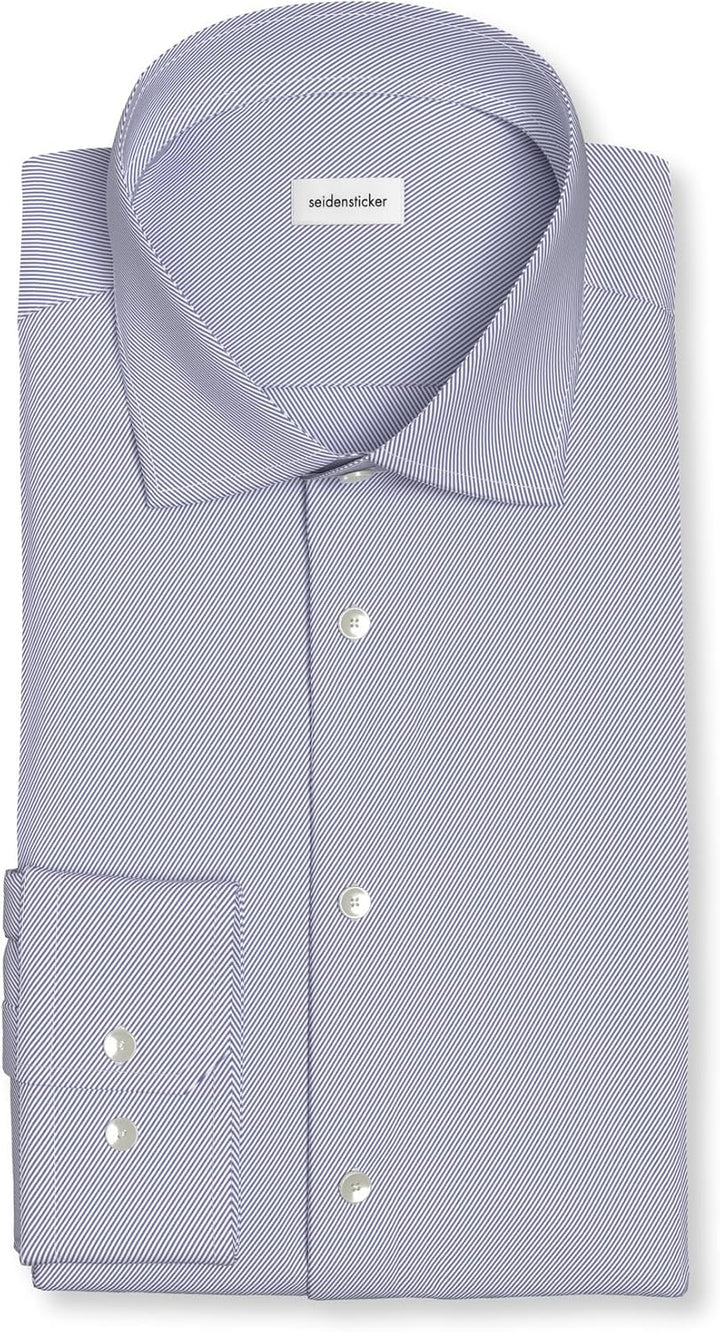 Seidensticker Herren Men Shaped Longsleeve Cotton Businesshemd 37 Blau(253690), 37 Blau(253690)