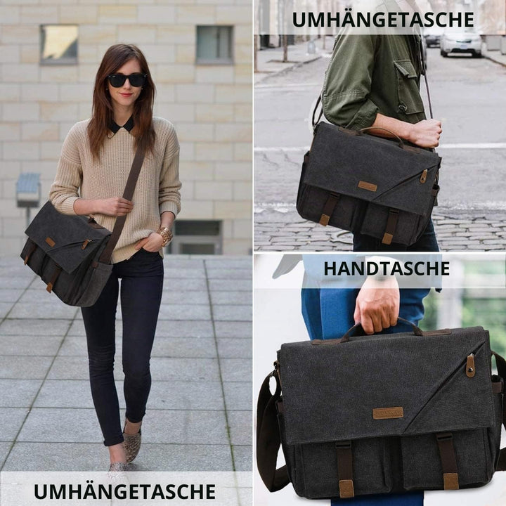 VX VONXURY Umhängetasche für Männer, Leicht Wasserfeste 15,6-Zoll-Laptoptasche Schule Büro Messenger