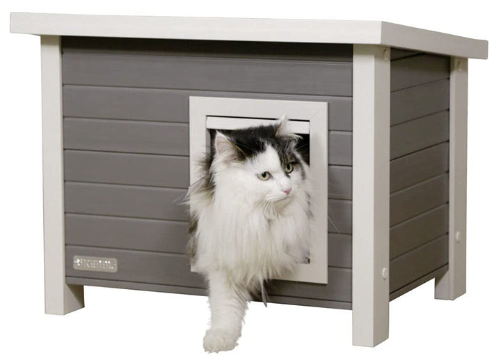 Kerbl ECO-Katzenhaus Eli (Katzenhaus, Haus für Katzen, 57x45x43 cm) 81636 & 82423 Liegekissen, 48 x