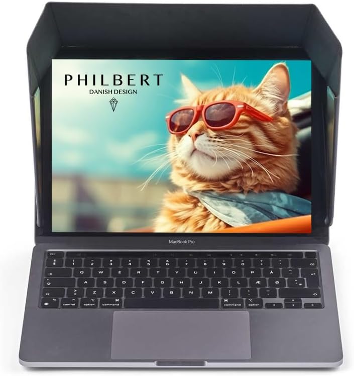 Philbert Design - 4 in 1 Laptop Screen Shade Slim Hood: Sonnenschutz | Datenschutz | Hitzeschutz | K