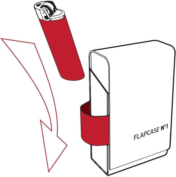 FLAPCASE N°1 • Glacier Shadow • Designer Zigarettenetui, Made in Austria, Leder vegan Zigarettenbox