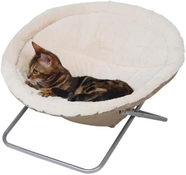 Kerbl 82640 Liegemulde Alice, Diameter 58 cm, Höhe 36 cm, beige, 1 Stück (1er Pack)