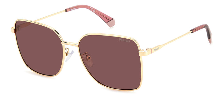 Polaroid Unisex Sonnenbrille PLD 4158/G/S/X 58/16/145 Damen Sunglasses, NOA/KL Gold BURGNDY, 58