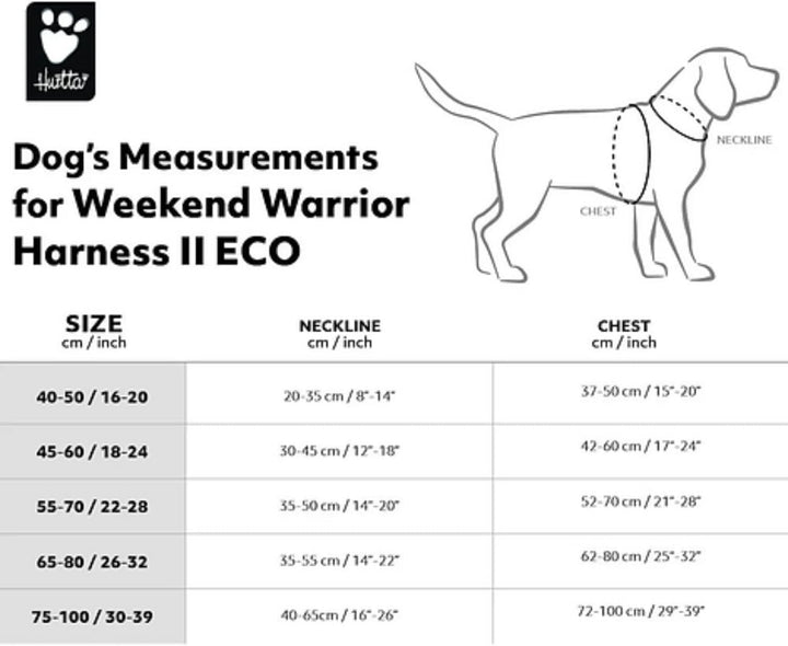 Hurtta Weekend Warrior Hundegeschirr II ECO (Eggplant, lila, 65-80 cm) eggplant, lila 65-80 cm, eggp
