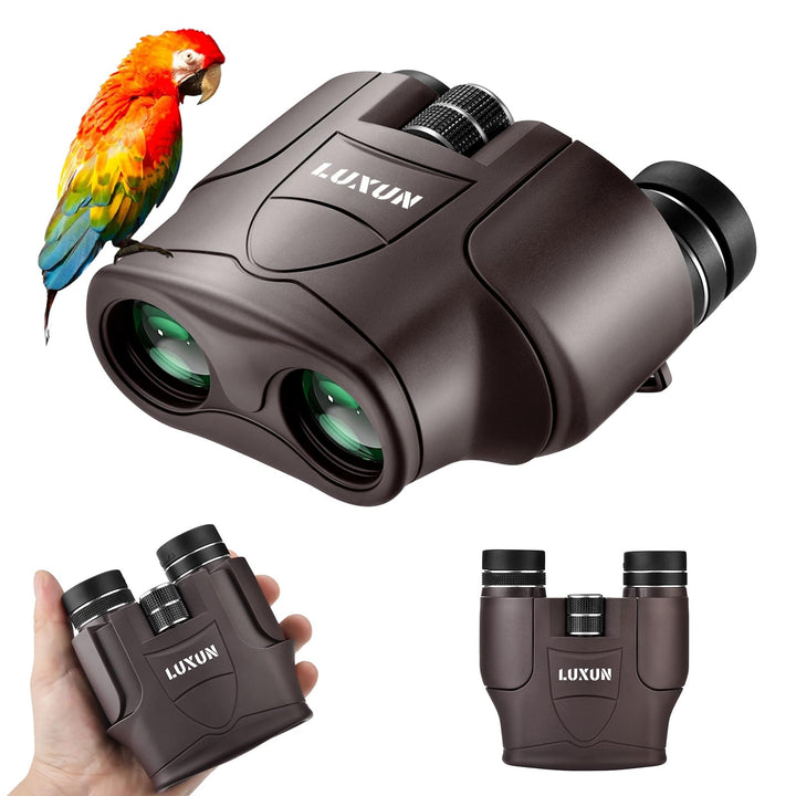 LUXUN Fernglas Klein 10x25 - Fernglas Kinder Erwachsene, kompakt, leicht, BAK4-Prisma, Ideal für Rei