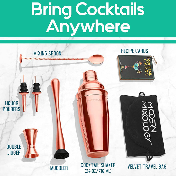 Cocktail-Shaker-Set – Kupfer – Kb3, Kupfer