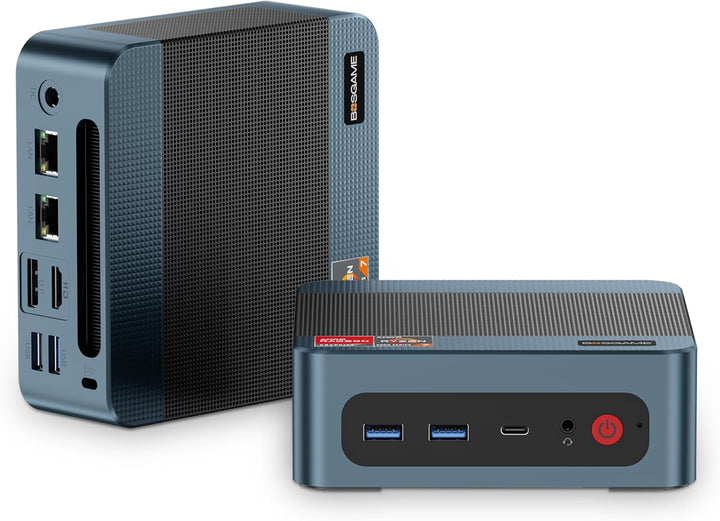BOSGAME P3 Lite Mini-PC, AMD Ryzen 7 6800H Prozessor bis zu 4.7 GHz, Windows 11 Pro Mini-Computer, 2