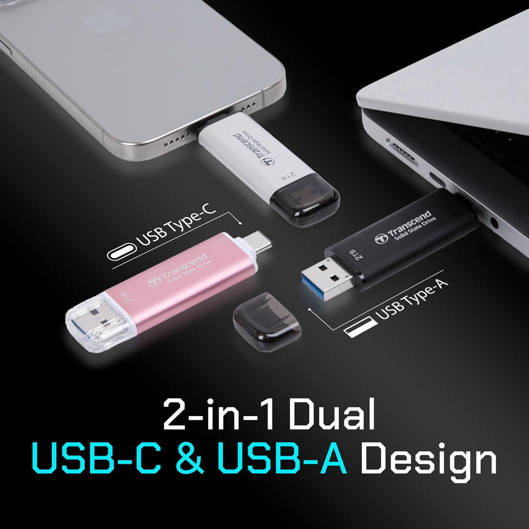 Transcend 256GB External SSD ESD310C USB, 256GB
