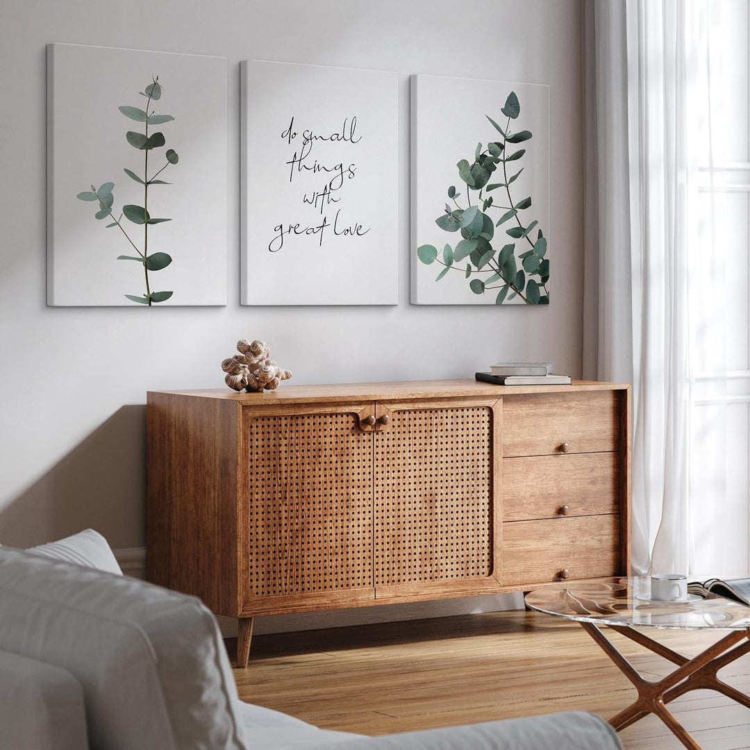 Muralo - Wandbilder Set - Leinwand Bilder Set Aufhängefertig - Bilder für Wohnzimmer Schlafzimmer -