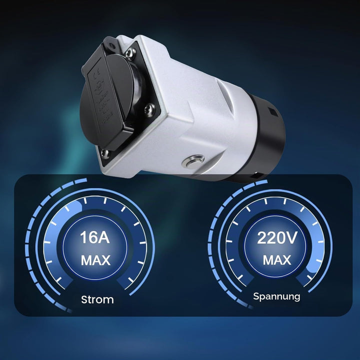 GUWIEYG V2L Adapter Kompatibel mit MG/BYD, 16A 220V Fahrzeug-Ladeadapter, Passend für MG4 &amp; MG5 &amp; MG