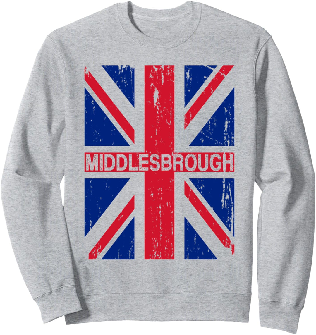 Middlesbrough Britische Flagge – Union Jack Grossbritannien-Flagge Sweatshirt