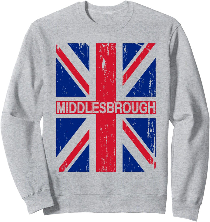 Middlesbrough Britische Flagge – Union Jack Grossbritannien-Flagge Sweatshirt