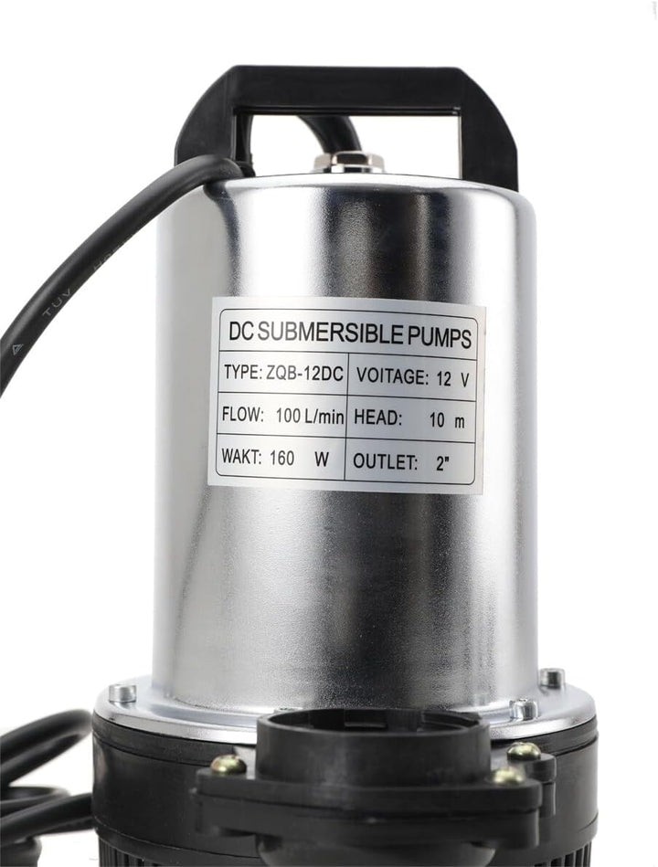 ECUTEE DC 12V Tauchpumpe Wasserpumpe Pumpe Schmutzwasser Tauchpumpe Pumpe Max 6000 L/h 160W Wasserpu