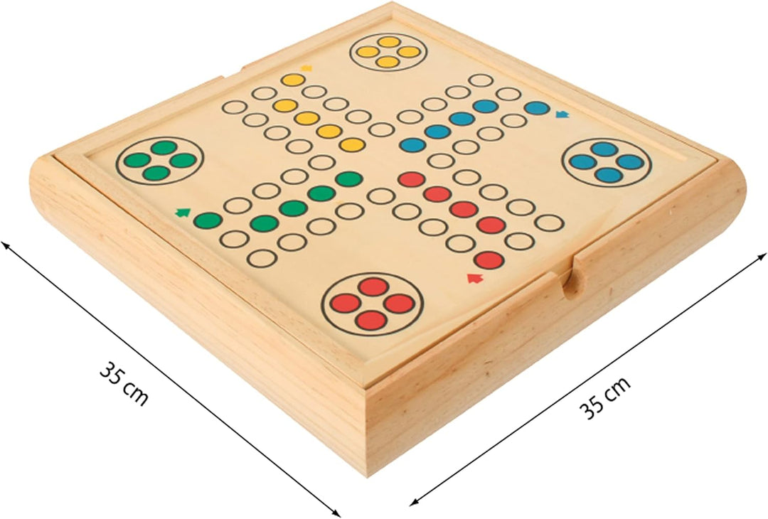 Bartl 101801 Spielesammlung gross mit 9 verschiedenen Gesellschaftsspielen aus Holz