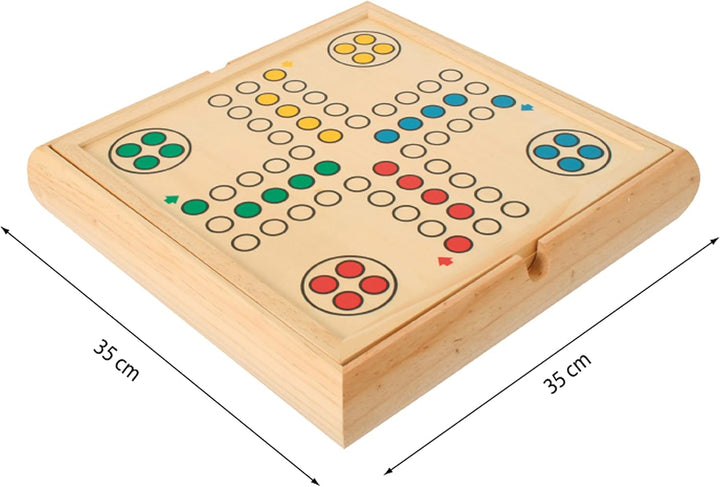 Bartl 101801 Spielesammlung gross mit 9 verschiedenen Gesellschaftsspielen aus Holz