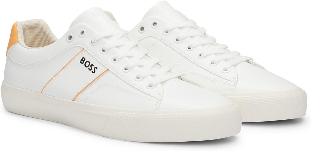 BOSS Herren Schnürschuh Freizeitschuh Halbschuh Sneaker Aiden Tenn sd 41 EU Open White180, 41 EU Ope