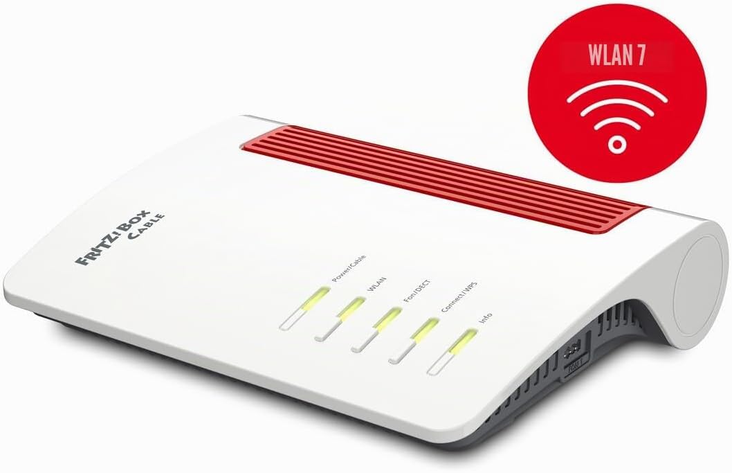 Fritz!Box 6670 Kabel | Wi-Fi 7 Router mit Kabelmodem, Zigbee & DECT ULE, 2,5 Gigabit LAN, Mesh Wi-Fi