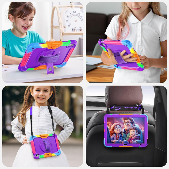 SEYMAC Hülle für iPad (A16) 11./10. Generation 11/10,9 Zoll 2025/2022, Stossfeste Hülle mit Displays