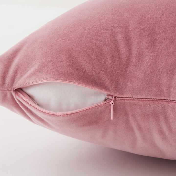 MIULEE Samt Kissenbezug Kissenhülle 4er Set Sofakissen Samtkissen Dekorative Dekokissen Couchkissen