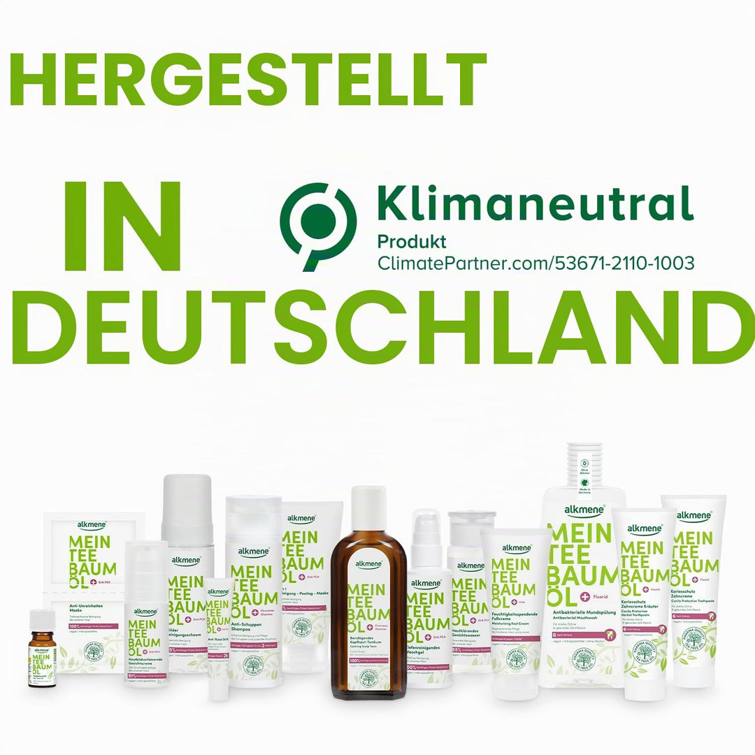 alkmene Mein Teebaumöl Gesichtscreme 3x 50 ml Pickel Reduktion 91% bestätigt - Naturreines Teebaumöl
