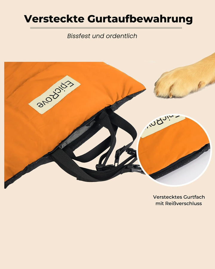 Hundedecke für unterwegs wasserdicht – rutschfeste Hundematte 110×68cm, waschbar Hundebett – Outdoor