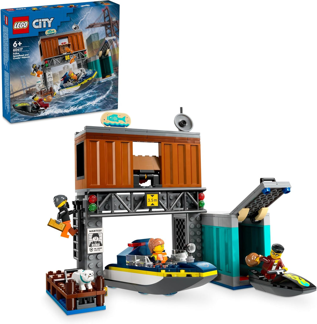 Lego City - Polizei Speedboat and Crooks' Hideout (60417)