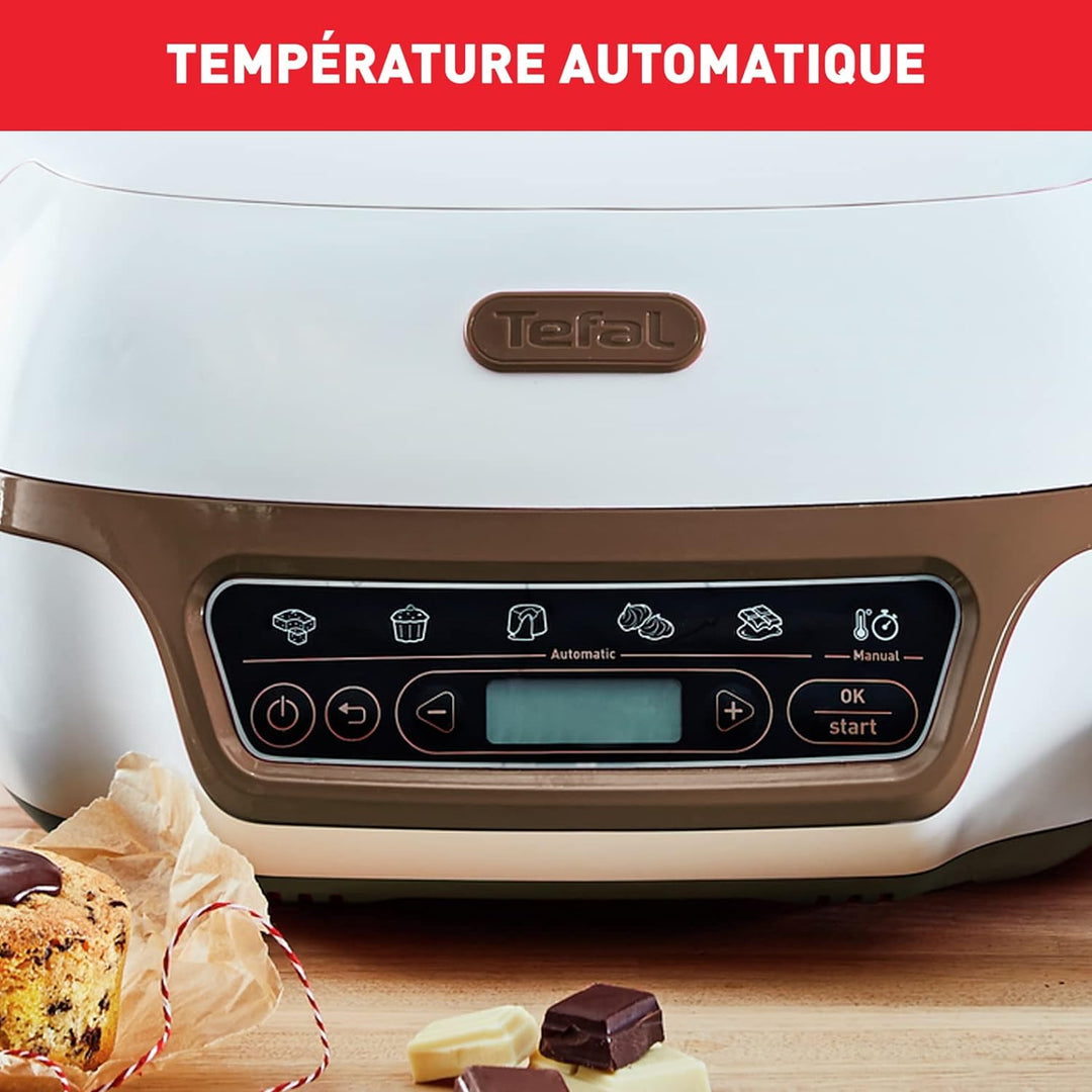 Tefal Cake Factory Smart-Kuchenmaschine, Gerät, Backen, Backen, Brotmaschine, Muffins, 4 Formen, 5 P