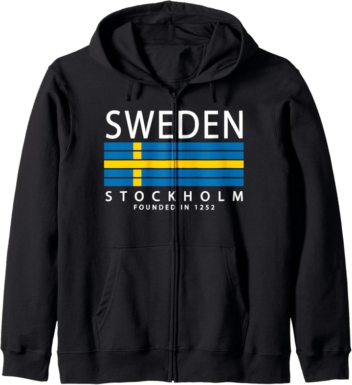 Swedish History Clothing & Apparel, Sverige Stockholm Sweden Kapuzenjacke