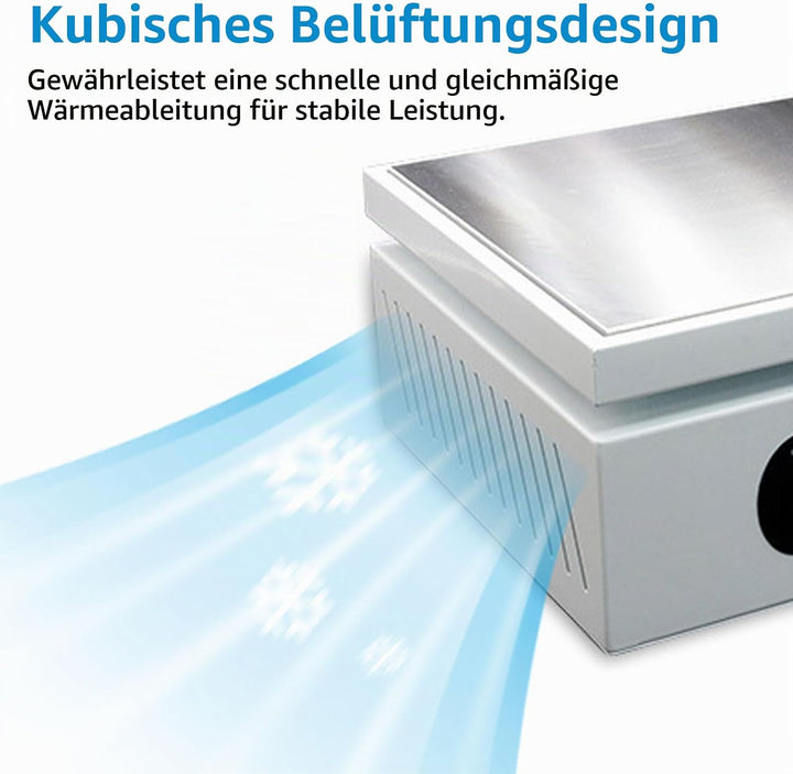 800W Lötstation Heizplatte 200x200mm, Digitale LCD Vorheizstation 0–400℃ einstellbar, Elektrische He