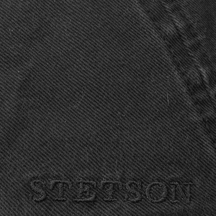Stetson Paradise Cotton Schirmmütze Flat Cap UV-Schutz 40 Baumwolle Herren Sommer Winter S Schwarz,