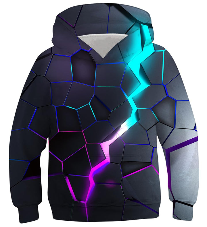 Fanient Kinder Junge Mädchen Hoodies 3D Drucken lebendige Tier Cartoon Grafik Sweatshirt Tasche Pull