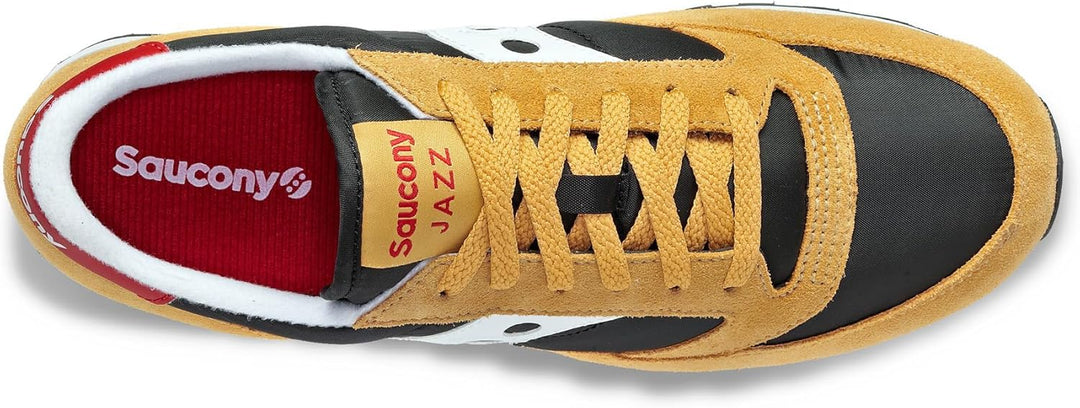 SAUCONY Damen Jazz Original Sneaker 40 EU Beige Schwarz, 40 EU Beige Schwarz