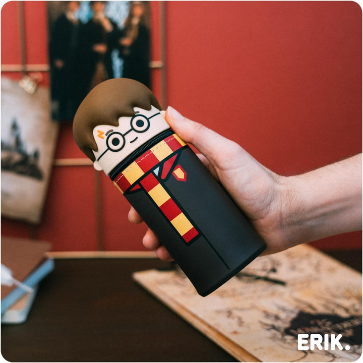 Grupo Erik Harry Potter Federmäppchen Mäppchen Merch | Federmappe Stift Etui Schule 1 Fach 6,5 x 17