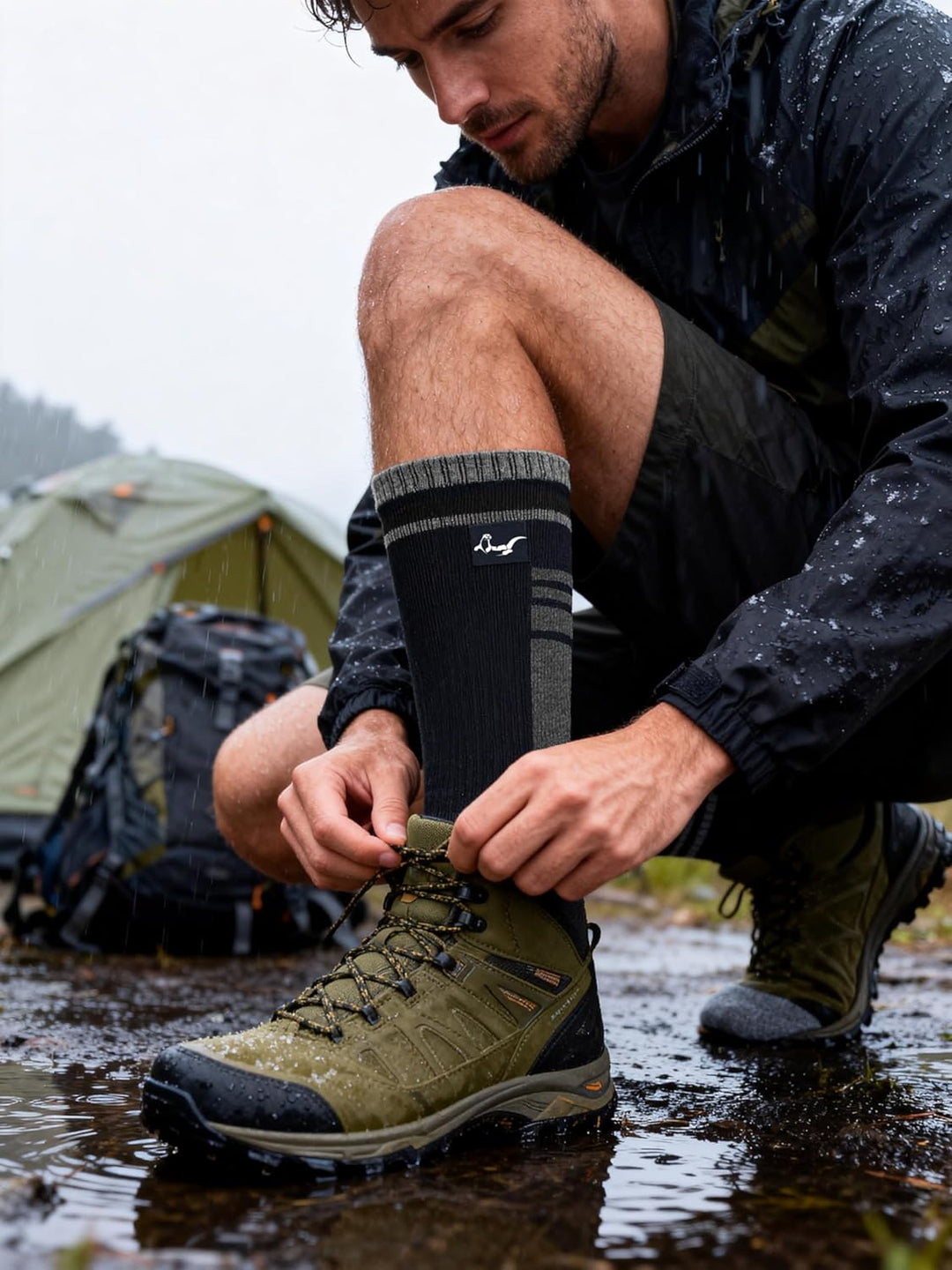 OTTERSHELL Wasserdichte Socken Damen und Herrn. Geeignet für Outdoor-Aktivitäten wie Golf, Radfahren