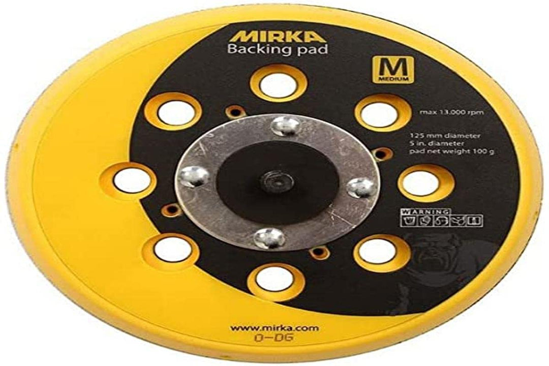 Mirka 8395193111 Stützteller Netz - 125mm - 5/16" Grip - 28 Löcher - Medium - Packung enthält 1 Stüc