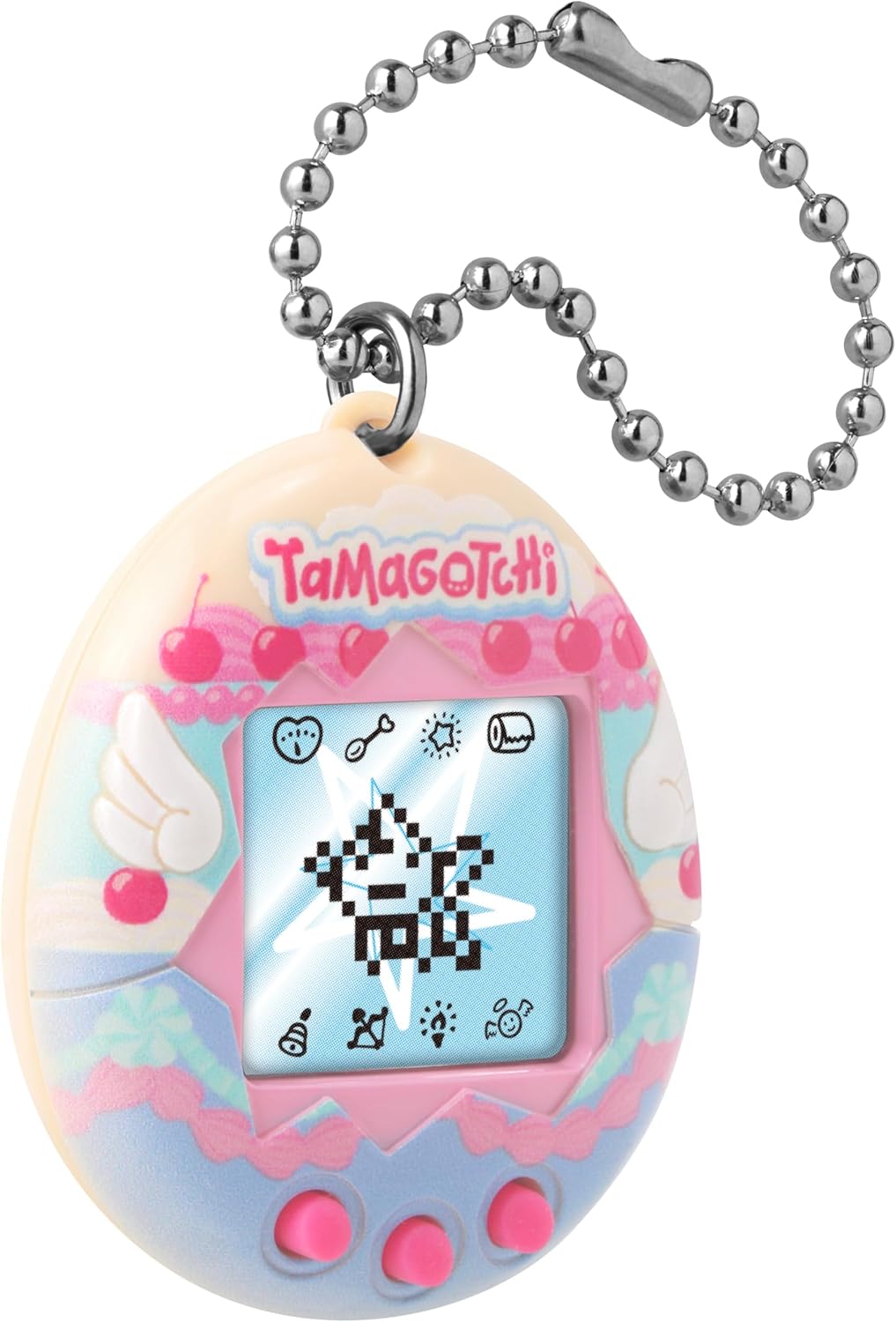 Bandai - Tamagotchi - Original Tamagotchi - Angel Cake - Elektronisches virtuelles Haustier mit Farb