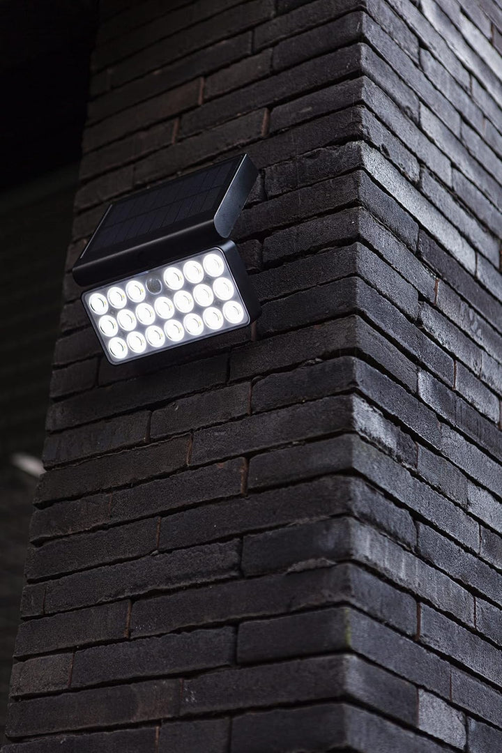 Solar Aussenwandleuchte Tuda,Smart Home Aussenlampe m.Bewegungsmelder,dimmbare Aussenleuchte,Wandlam