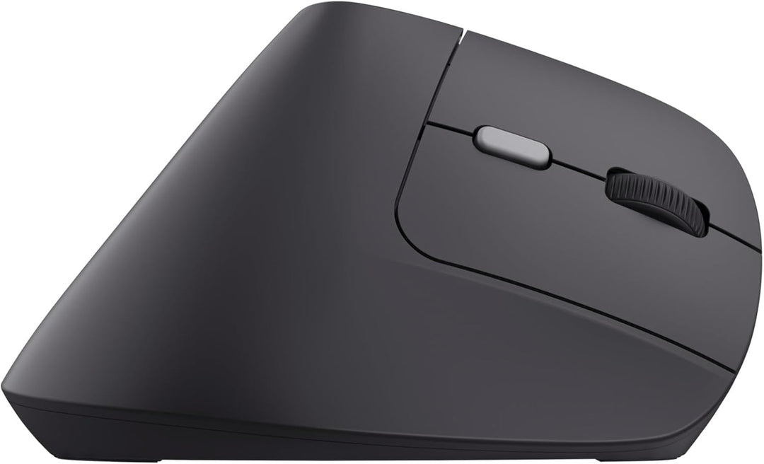 Trust Yuno Wiederaufladbare Vertikale Maus, Kabellose Ergonomische Maus 2.4GHz, Vorbeugung Gegen Mau
