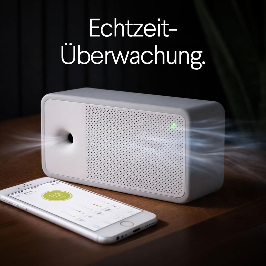 AWAIR - Luftqualität Messgerät - Innovatives CO2 Messgerät (Kohlendioxid Melder) - Monitor für Tempe