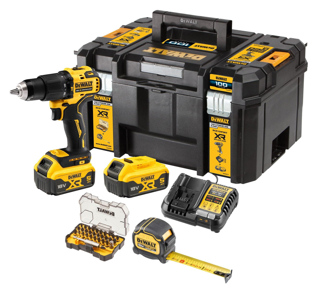 DeWALT DCZ Li-Ion Akku Schlagbohrschrauber 18V Bürstenlos 5Ah