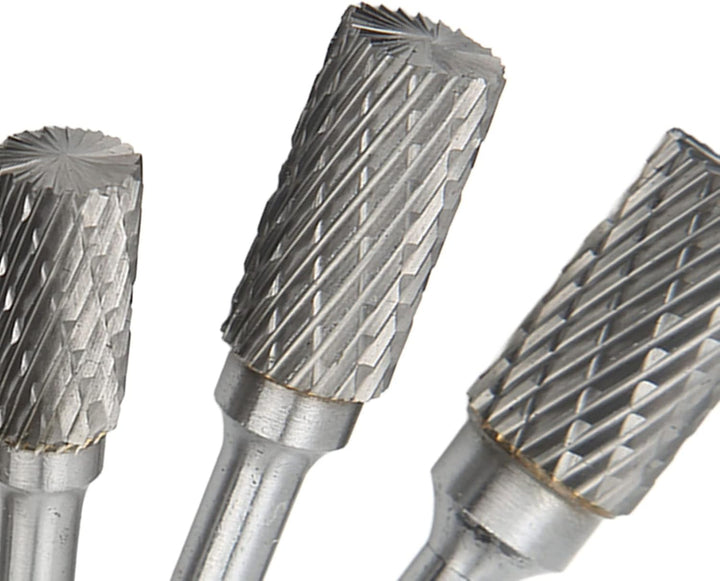 Yosoo Health Gear Doppelschnitt-Hartmetallfräser-Rotationsfeilen-Set, 6mm Schaft, für Metall- und Ho