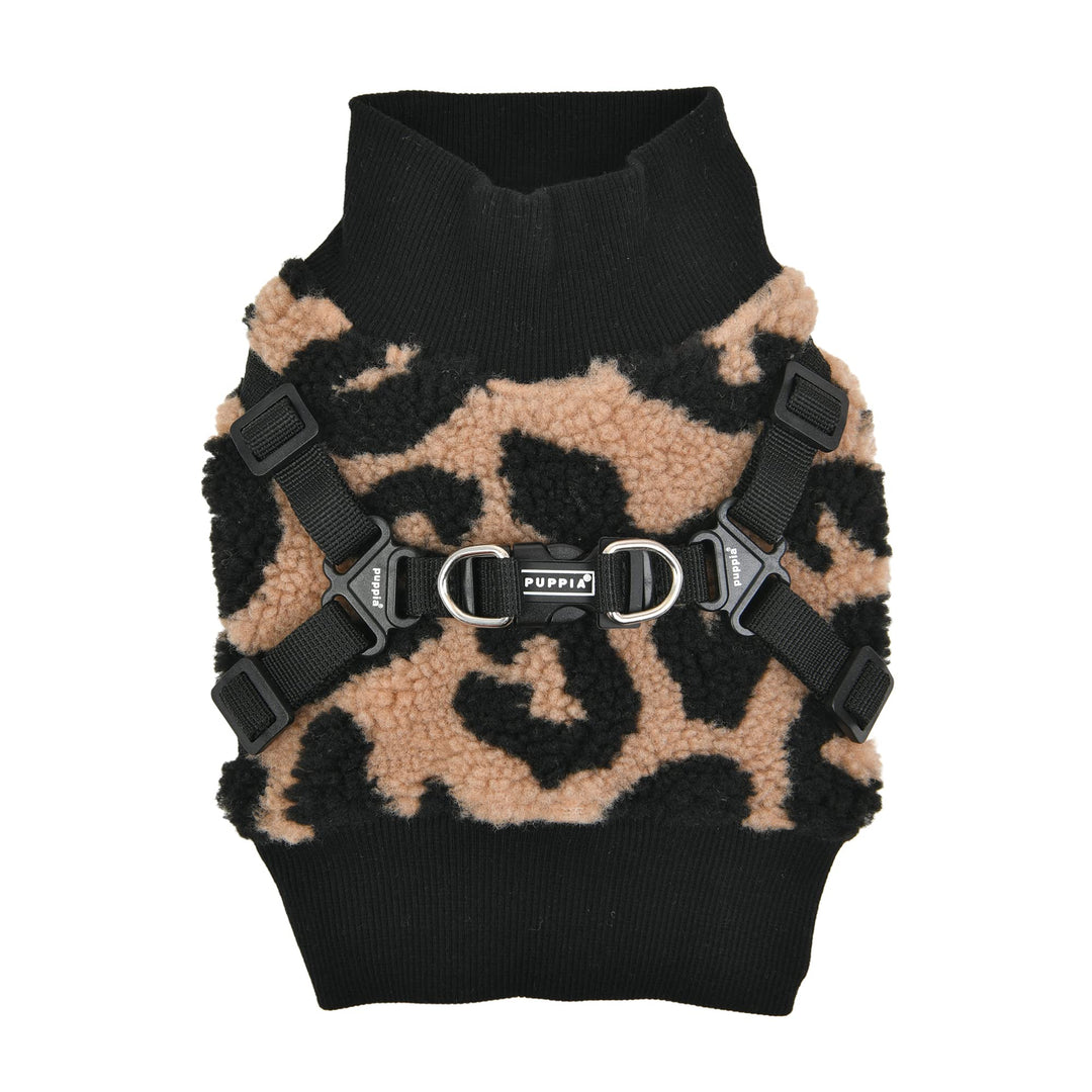 Puppia Brustgeschirr für kleine und mittelgrosse Hunde - Serval Harness J - verstellbar und komforta