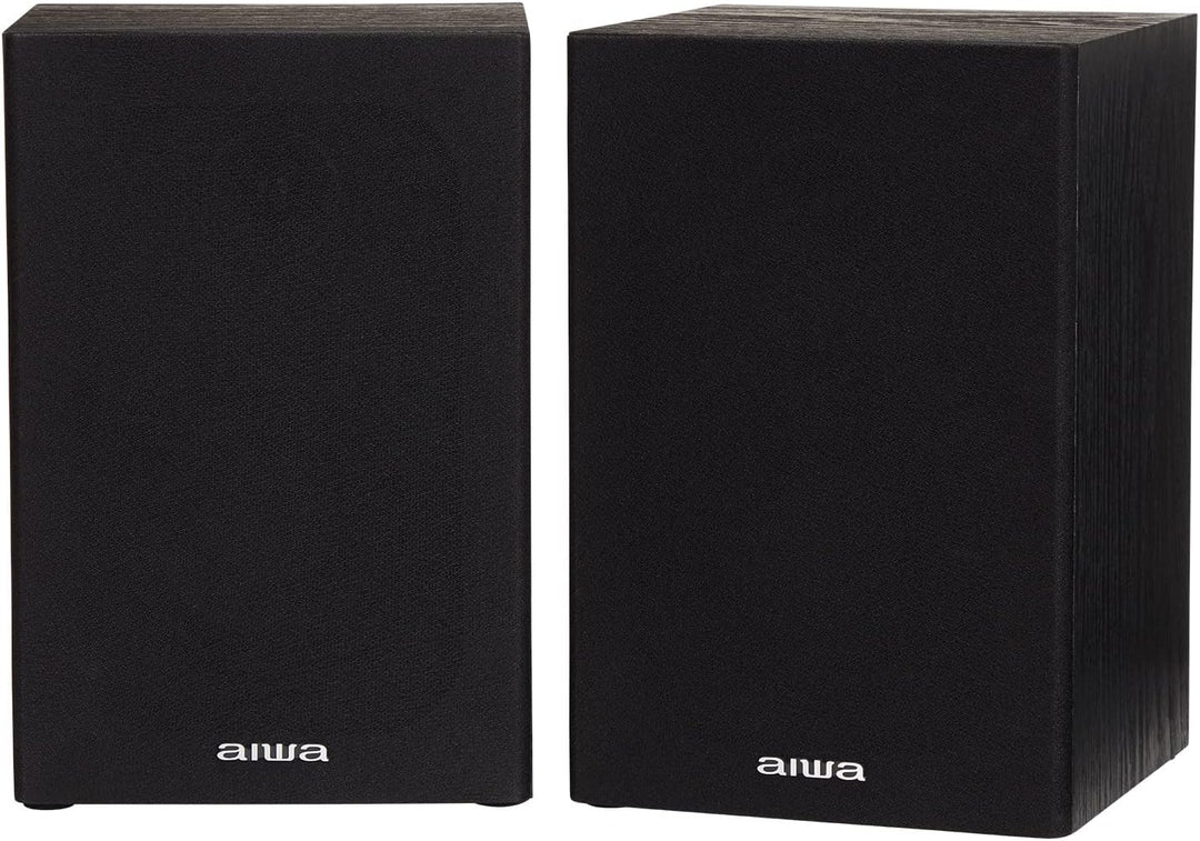 Aiwa MSBTU-300 Micro-HiFi-System mit Bluetooth, CD, USB, FM-Radio, Schwarz