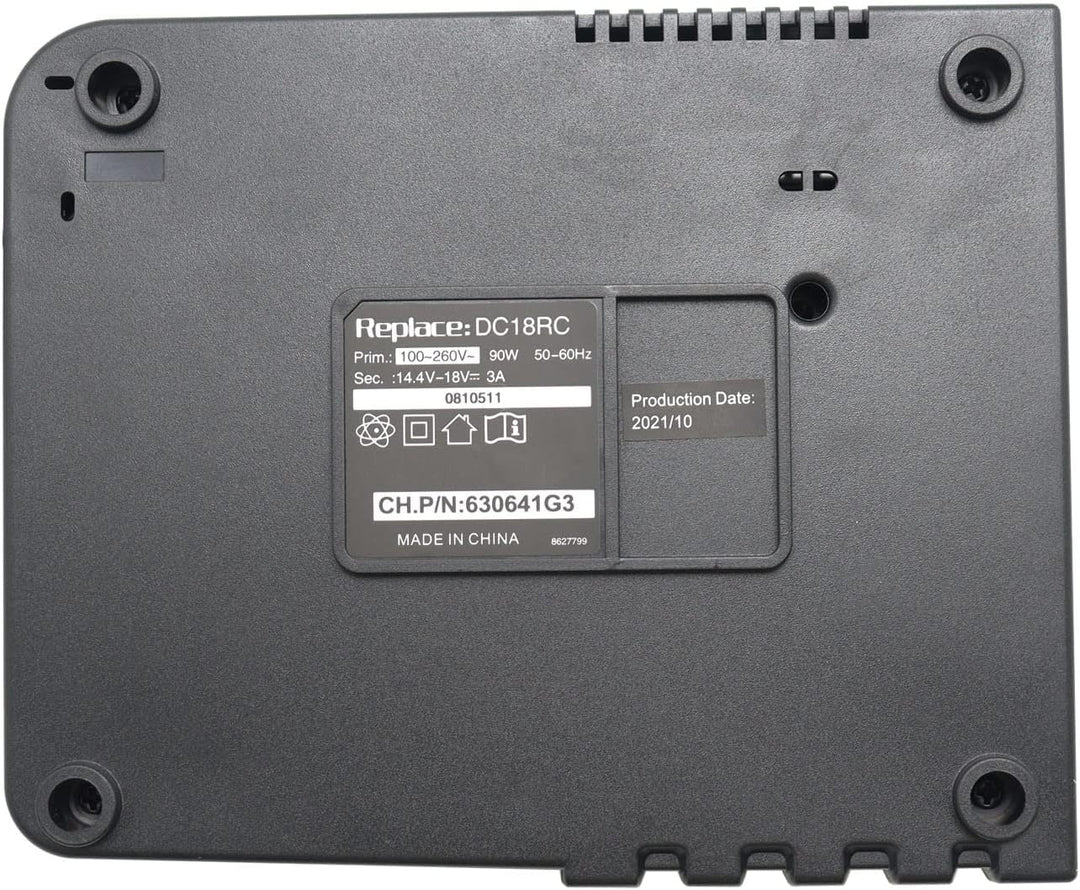Abakoo DC18RC Ersatz Ladegerät 3A für 18V für Alle 14,4V~18V LXT400 BL1860 BL1850 BL1840 BL1830 BL18